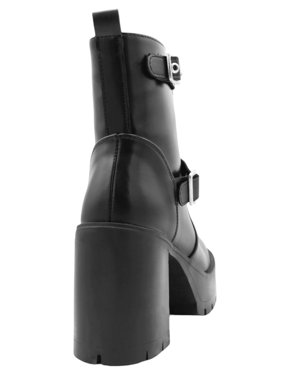 Botín con tacón Osom en Piel vegana – Negro