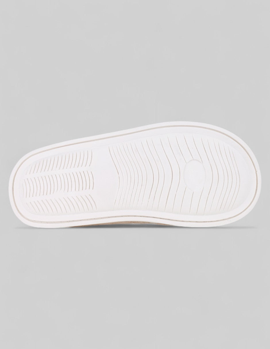 Pantuflas Walky en Textil – Beige