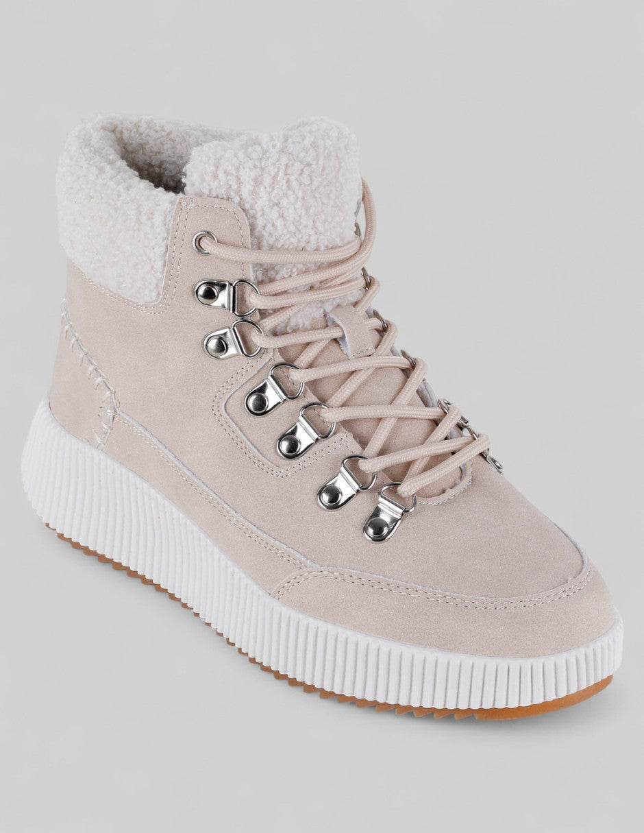 Botas casuales Exterior Piel vegana Color Beige Para Mujer De RBCOLLECTION