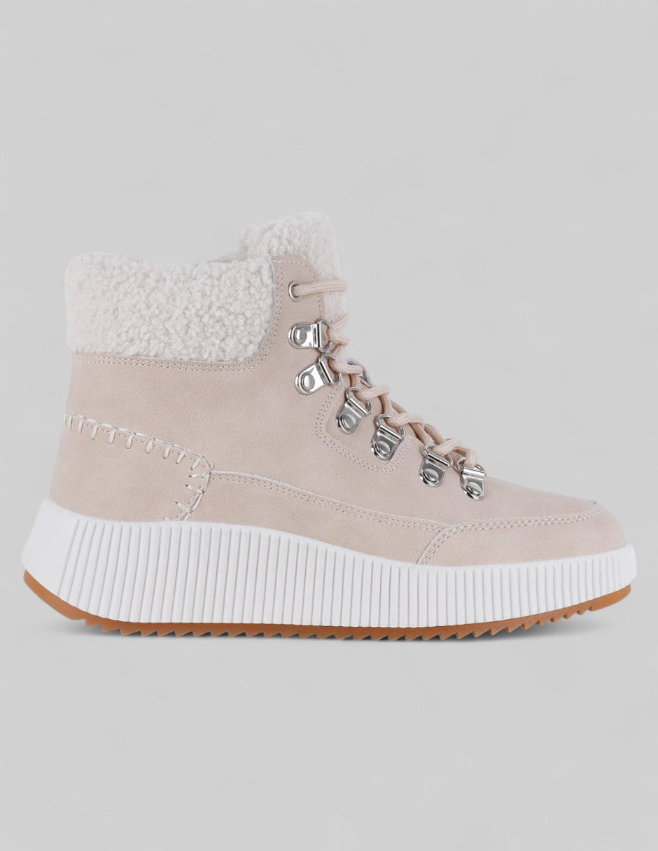 Botas casuales Italia en Piel vegana – Beige