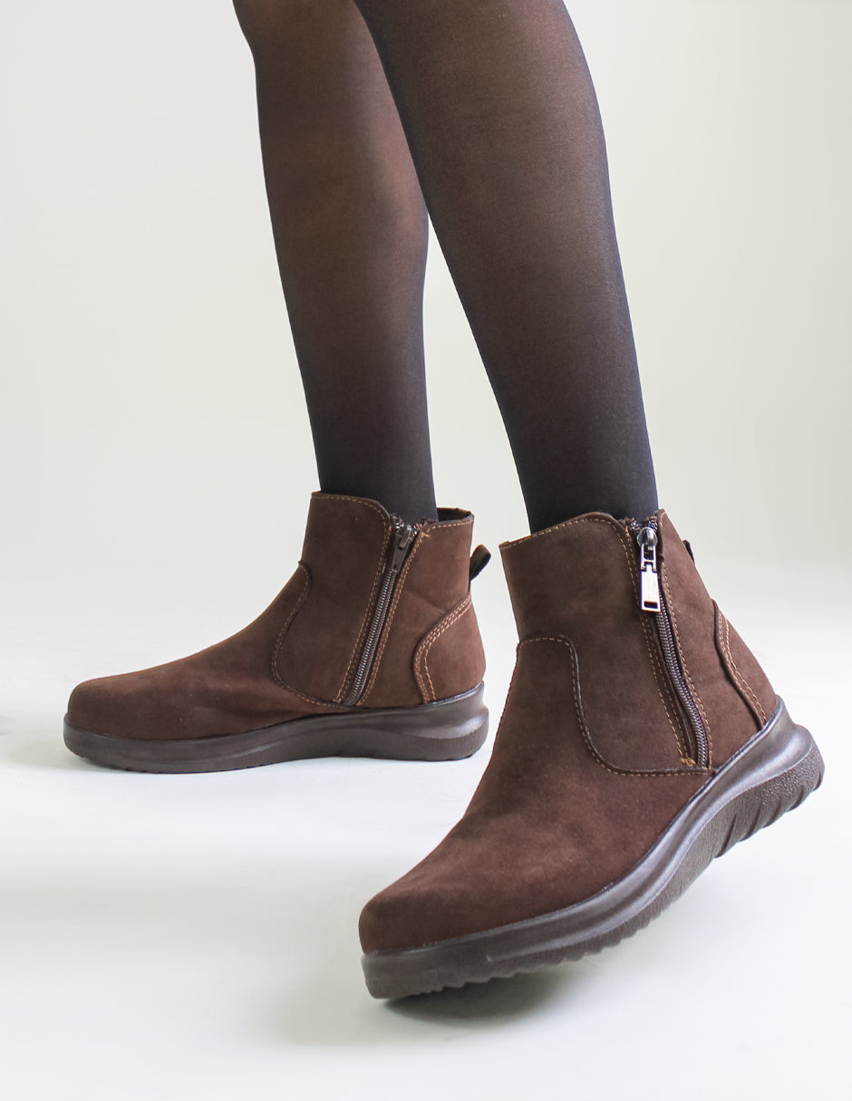 Botas casuales Nevada en Gamuza – Café