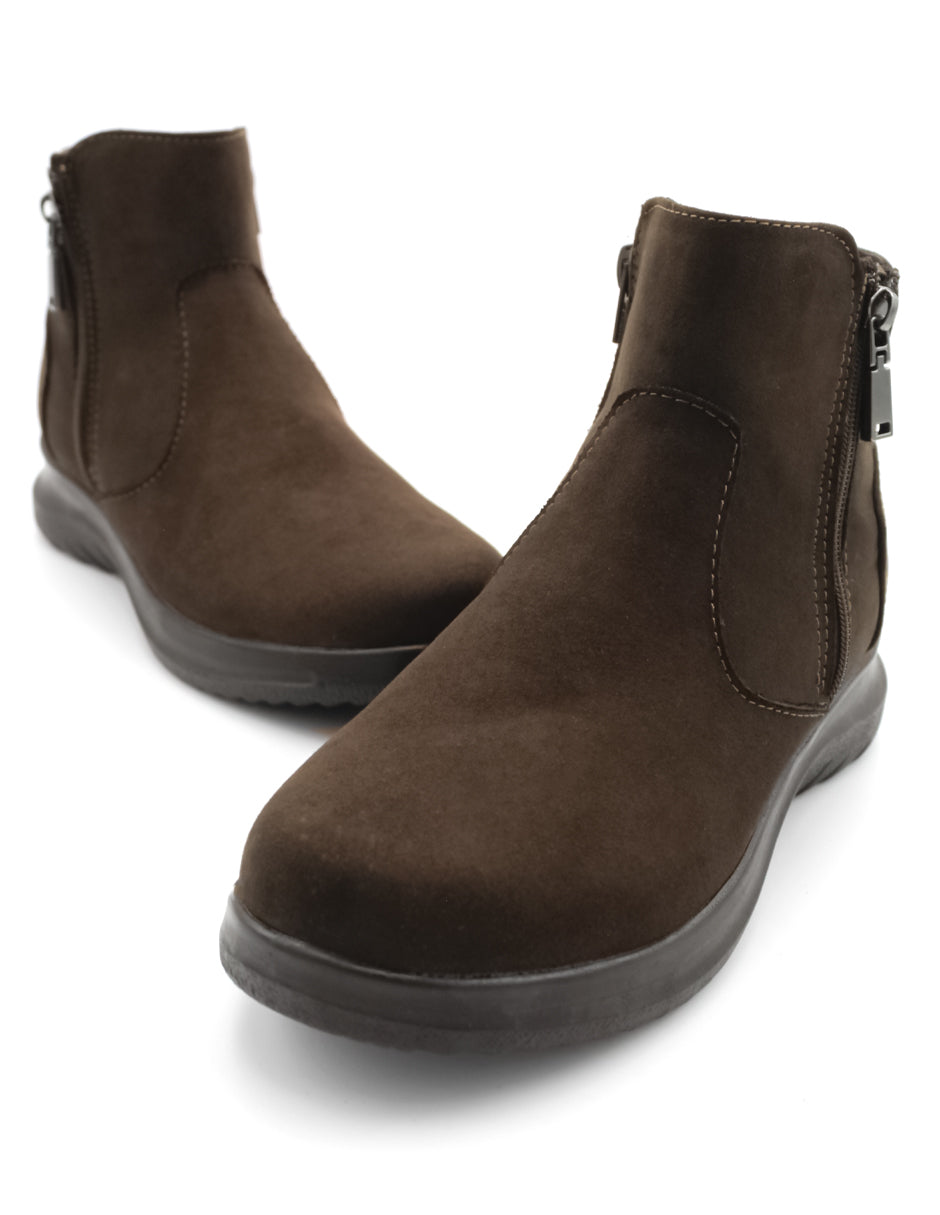 Botas casuales Nevada en Gamuza – Café