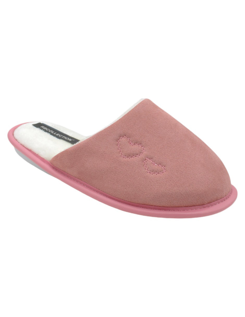 Pantuflas Exterior Textil Color Rosa Para Mujer De RBBASICS