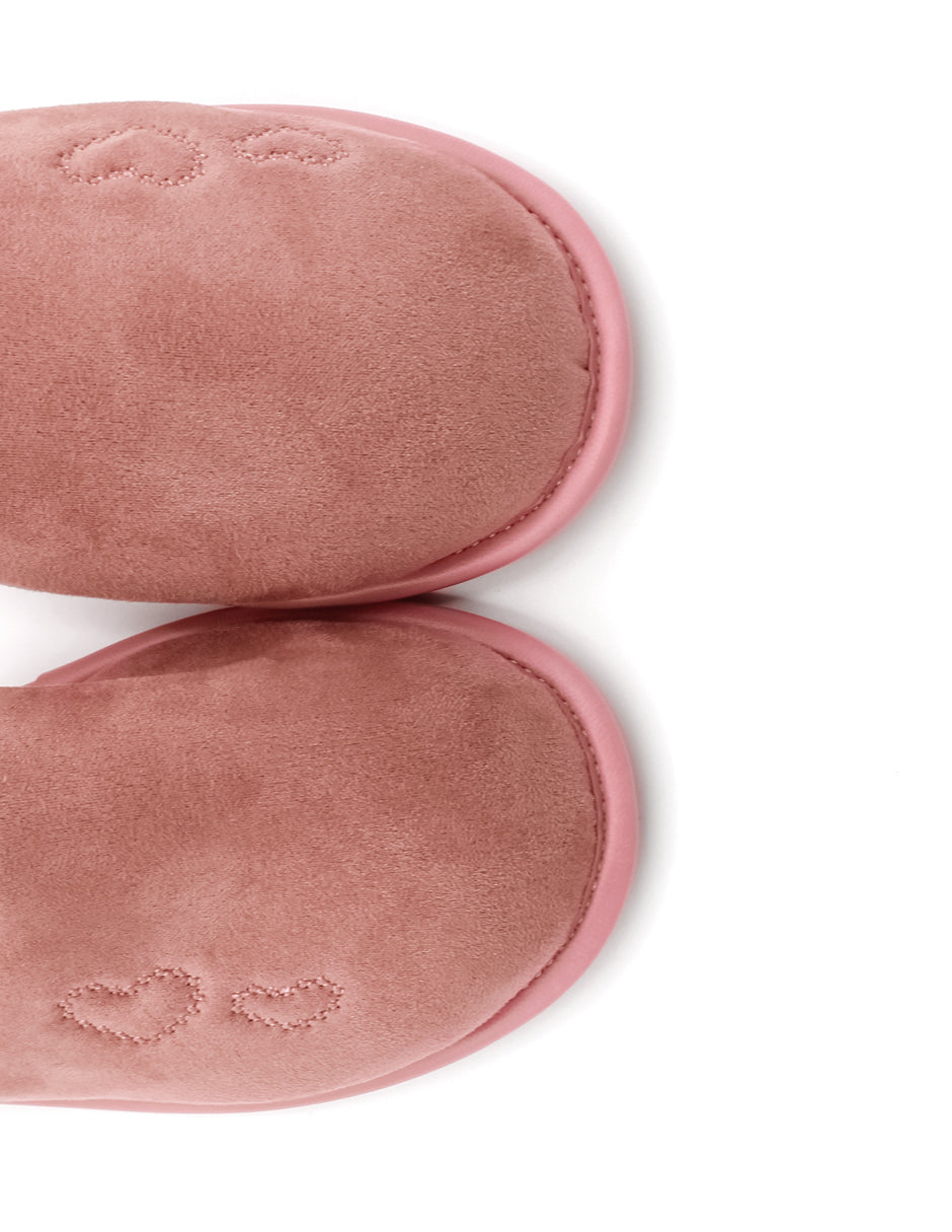 Pantuflas  en Textil – Rosa