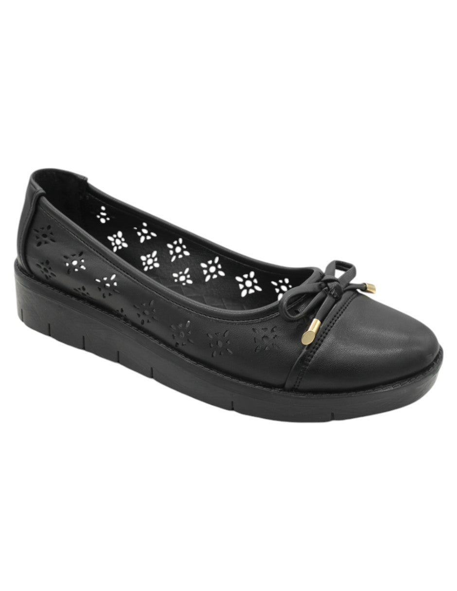 Flats clásicas Exterior Piel vegana Color Negro Para Mujer De RBBASICS