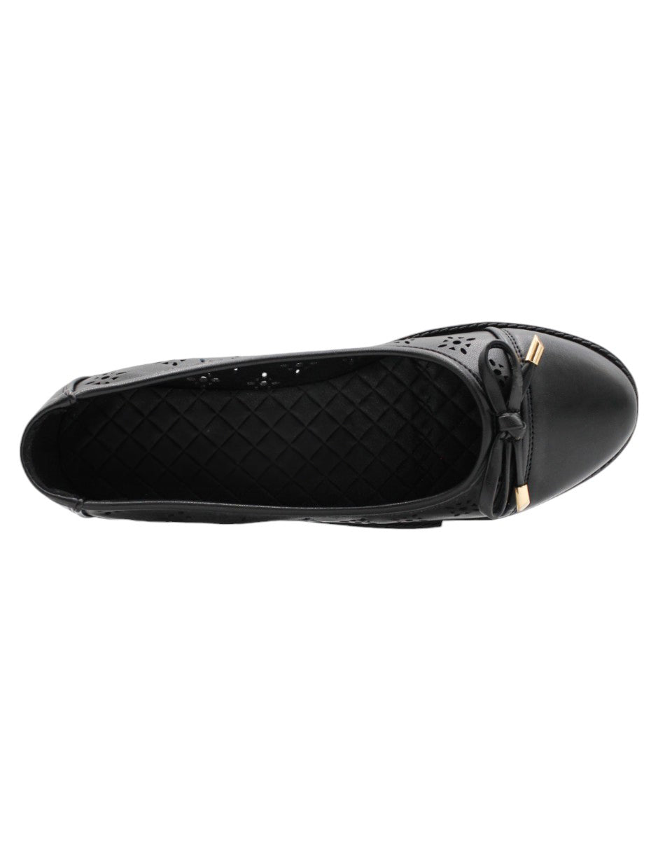 Flats clásicas Camfy en Piel vegana – Negro