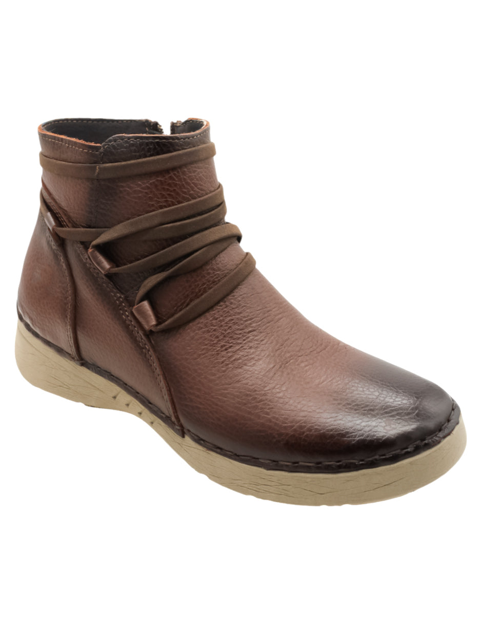 Botas casuales Exterior Piel Color Café Para Mujer De RBCOLLECTION