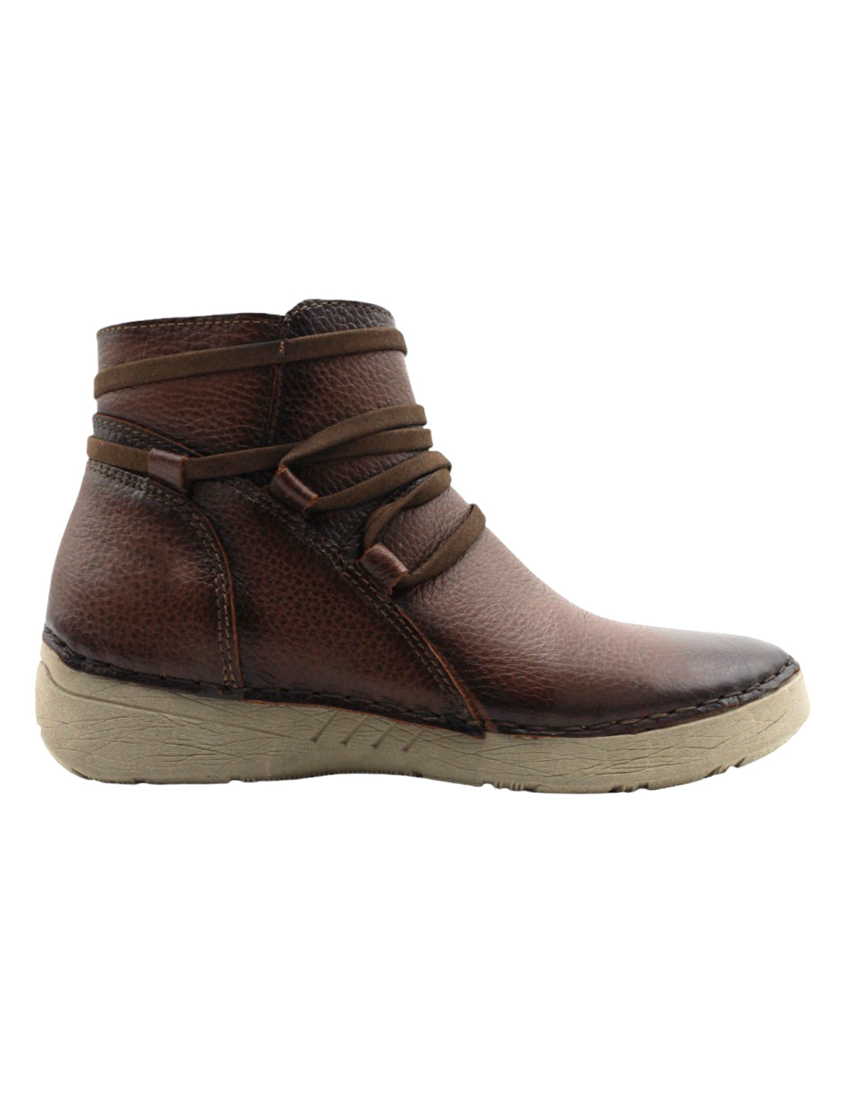 Botas casuales Nevada en Piel – Café