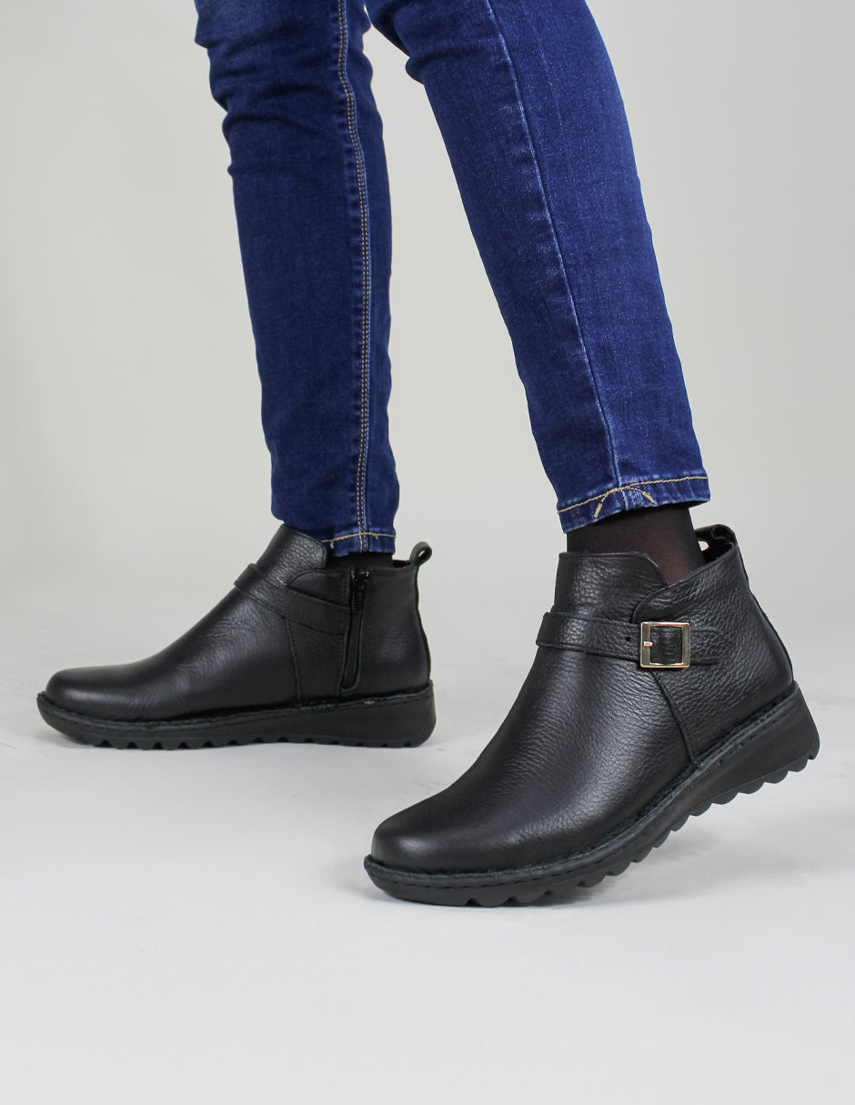 Botas casuales Nevada en Piel vegana – Negro