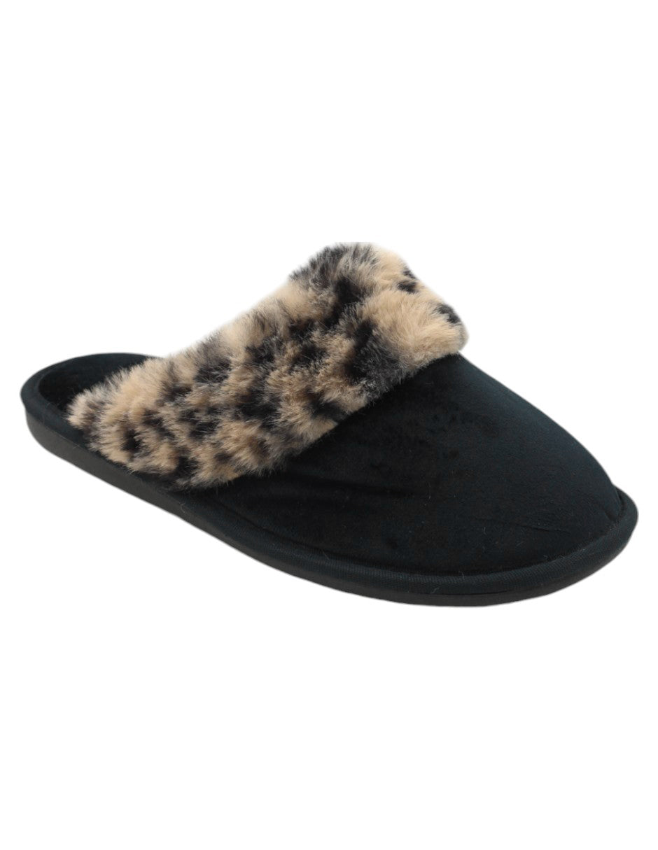 Pantuflas Exterior Textil Color Negro Para Mujer De RBBASICS