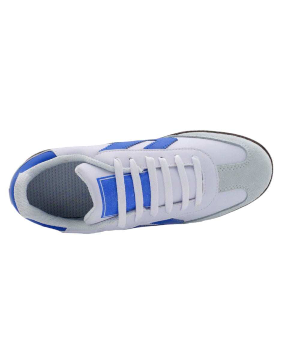 Tenis con cordones Sam en  Piel vegana - Blanco
