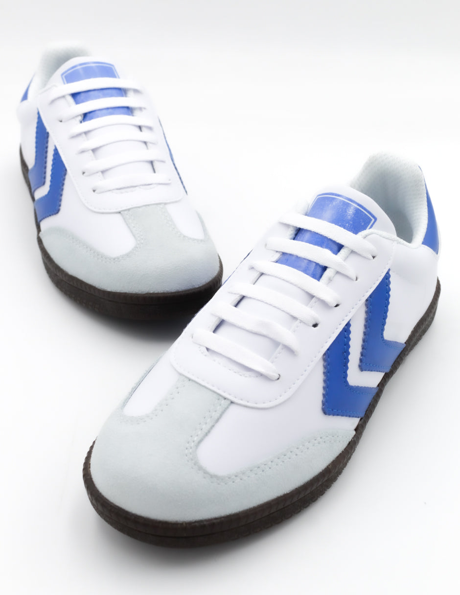 Tenis con cordones Sam en  Piel vegana - Blanco