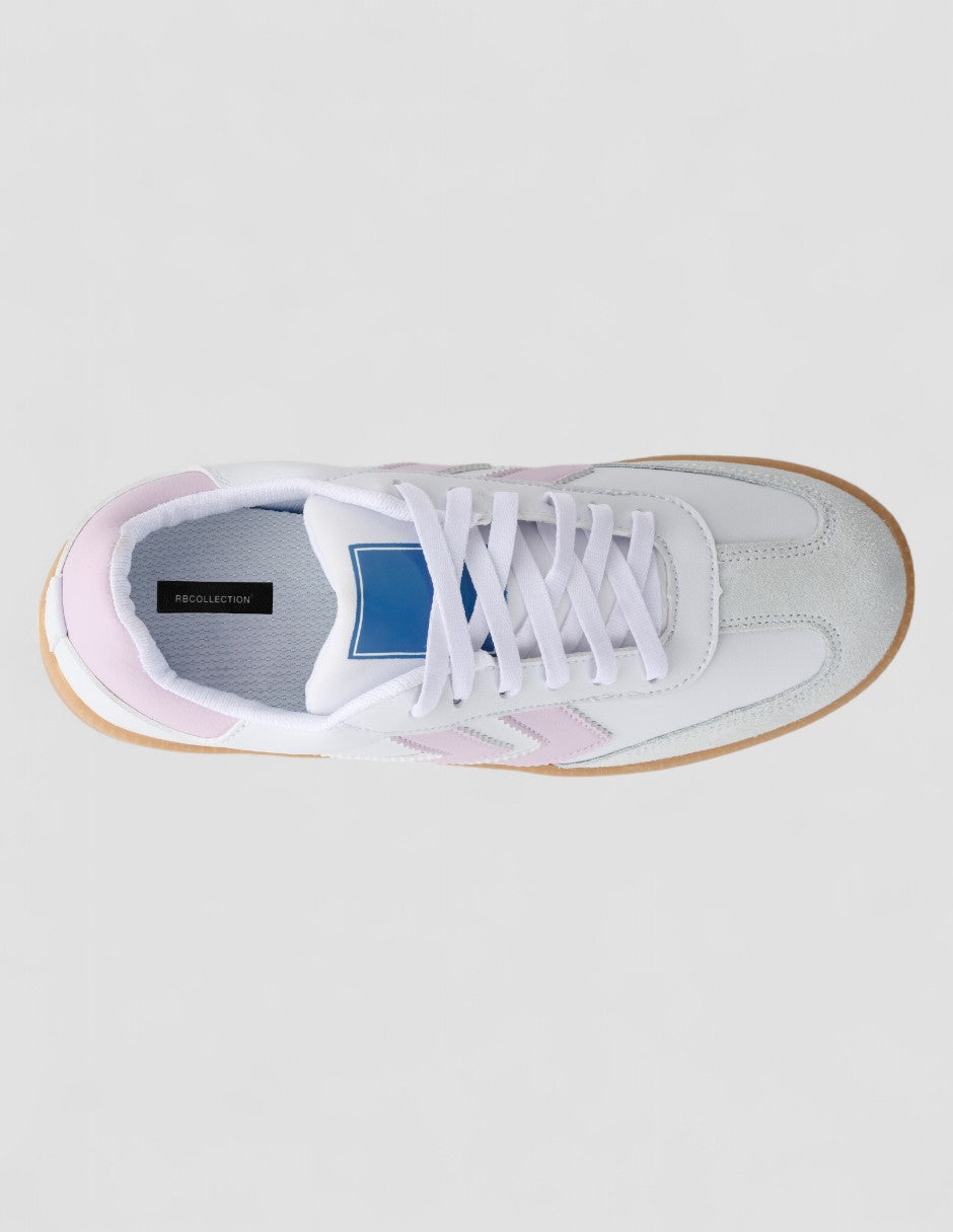 Tenis con cordones Sam Piel vegana - Blanco