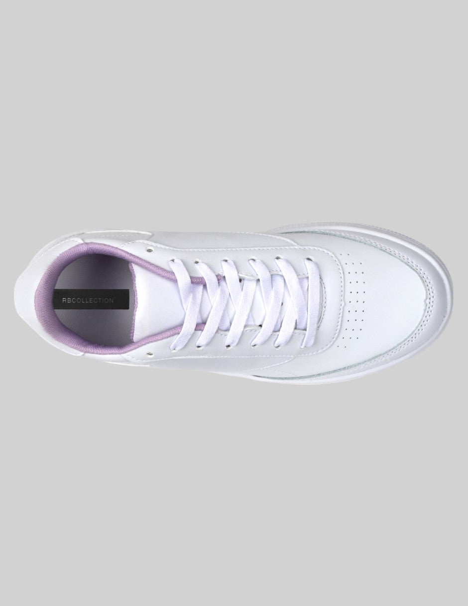 Tenis con cordones Urban Piel vegana - Blanco