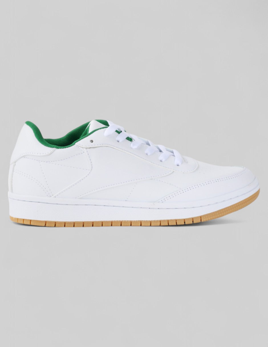 Tenis con cordones Exterior Piel vegana Color Blanco Para Mujer De RBCOLLECTION