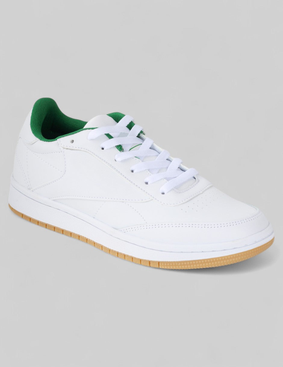 Tenis con cordones Romu Piel vegana - Blanco
