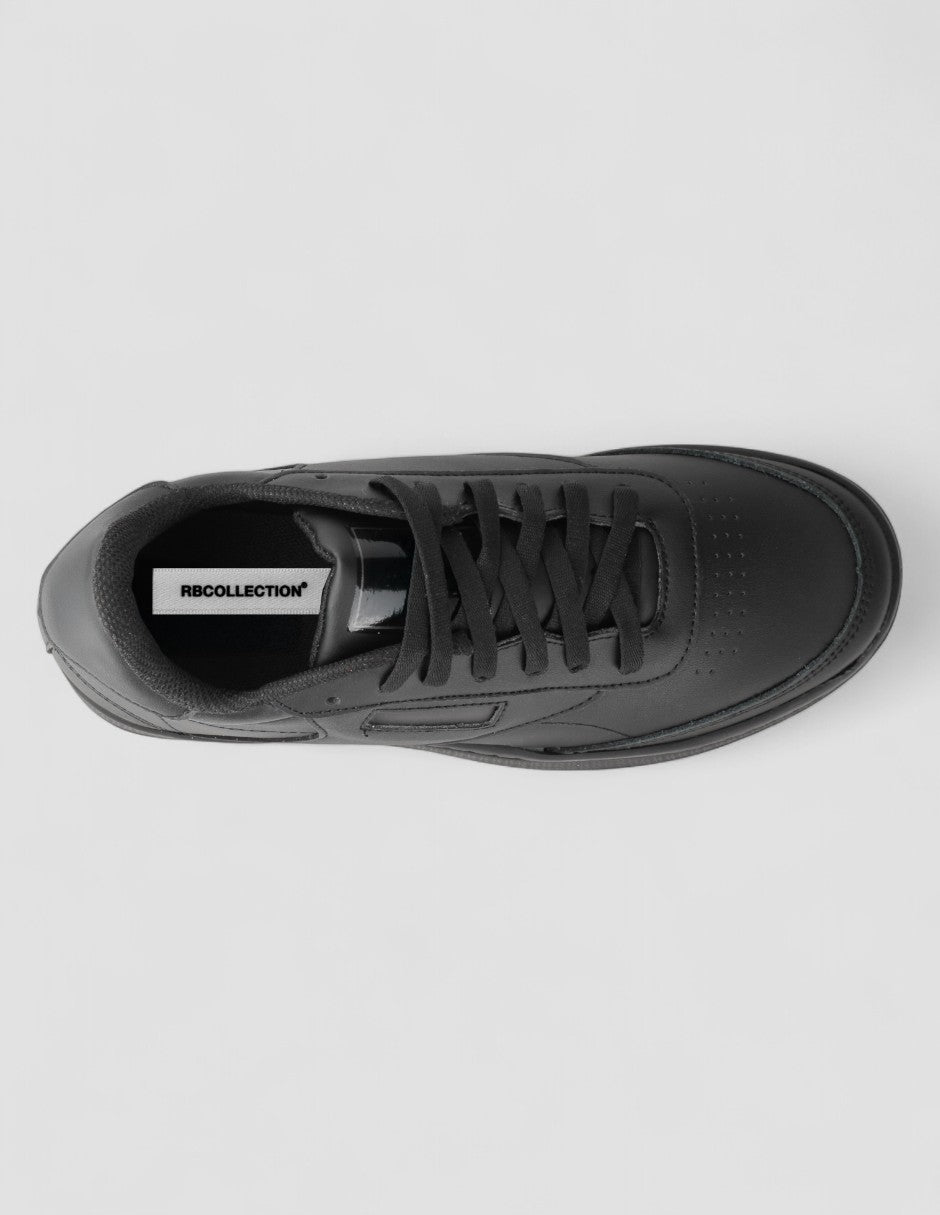 Tenis con cordones Romu Piel vegana - Negro