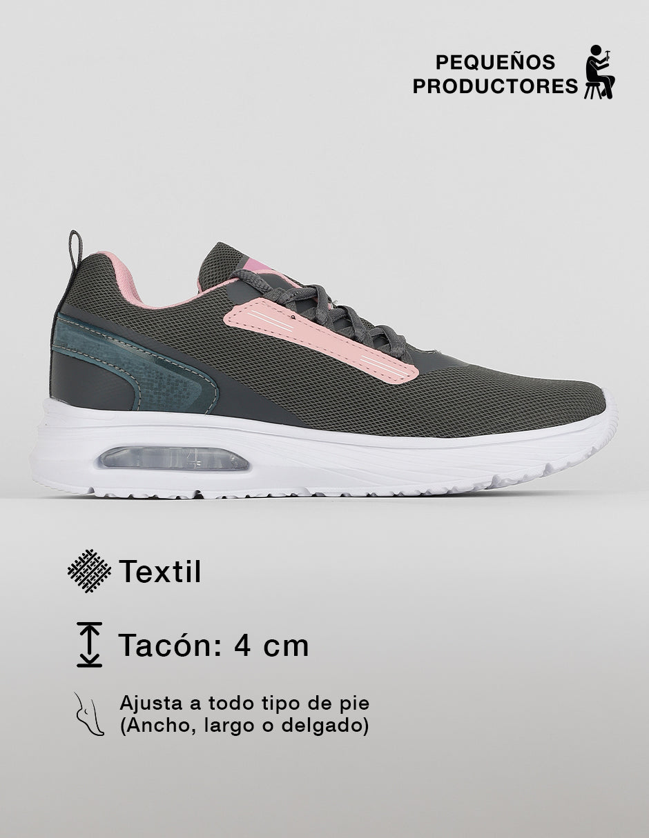 Tenis para entrenamiento  Sport en Textil – Gris