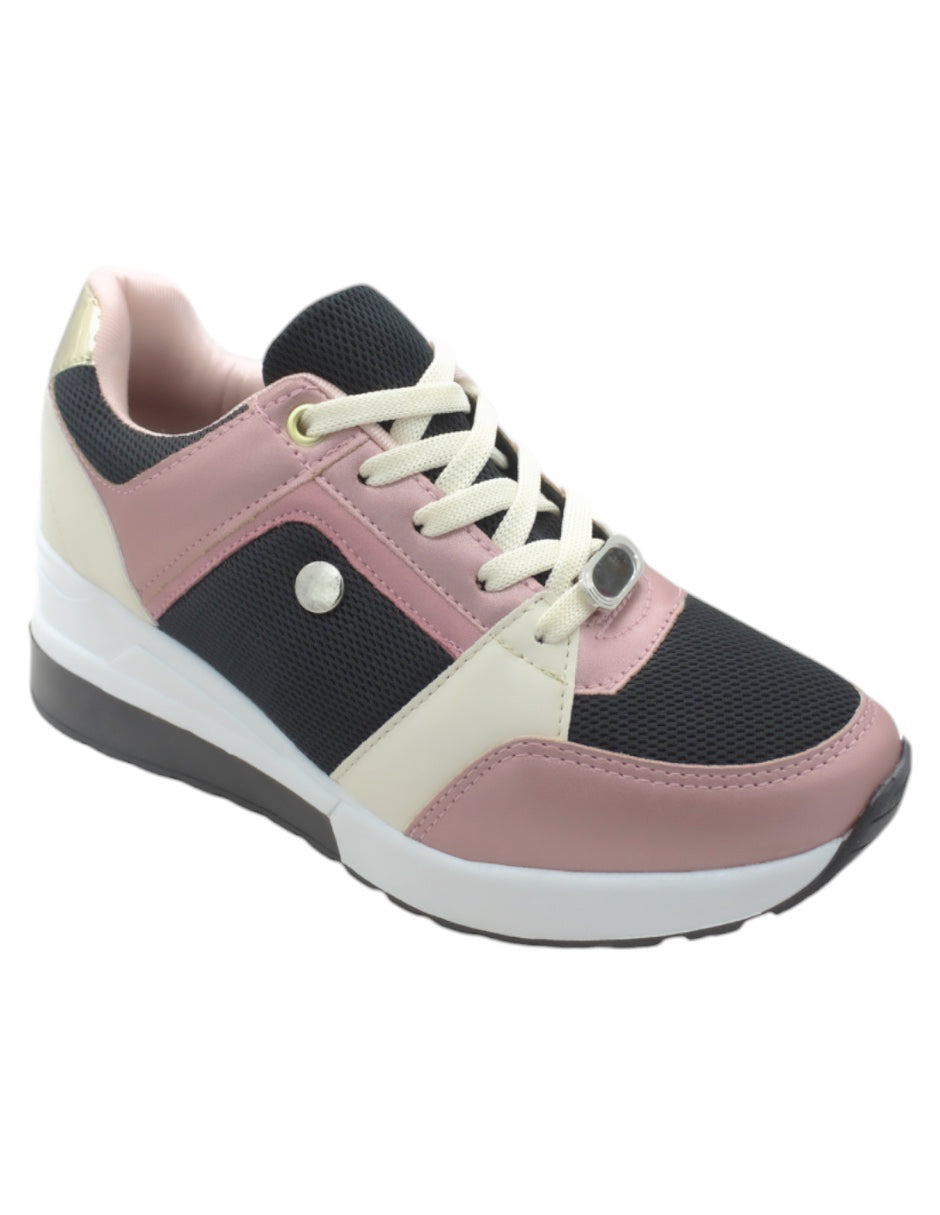 Tenis tipo deportivo Exterior Textil Color Rosa Para Mujer De RBCOLLECTION