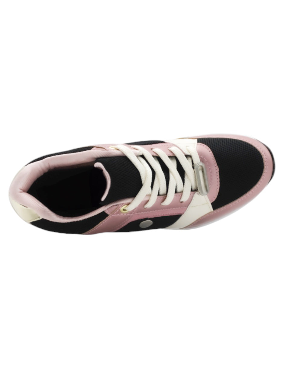 Tenis tipo deportivo  LADY en Textil – Rosa