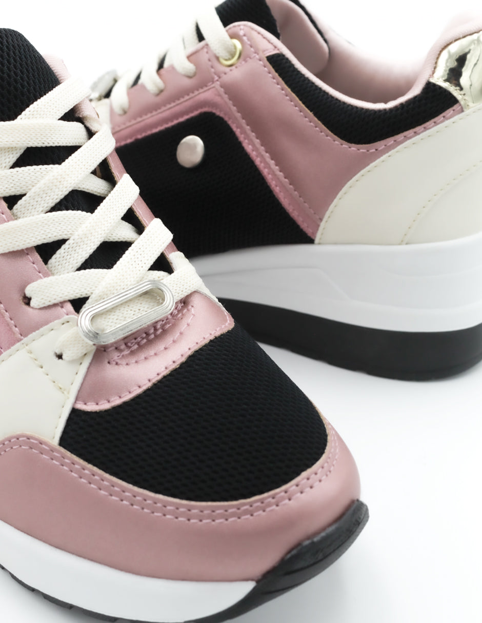 Tenis tipo deportivo  LADY en Textil – Rosa