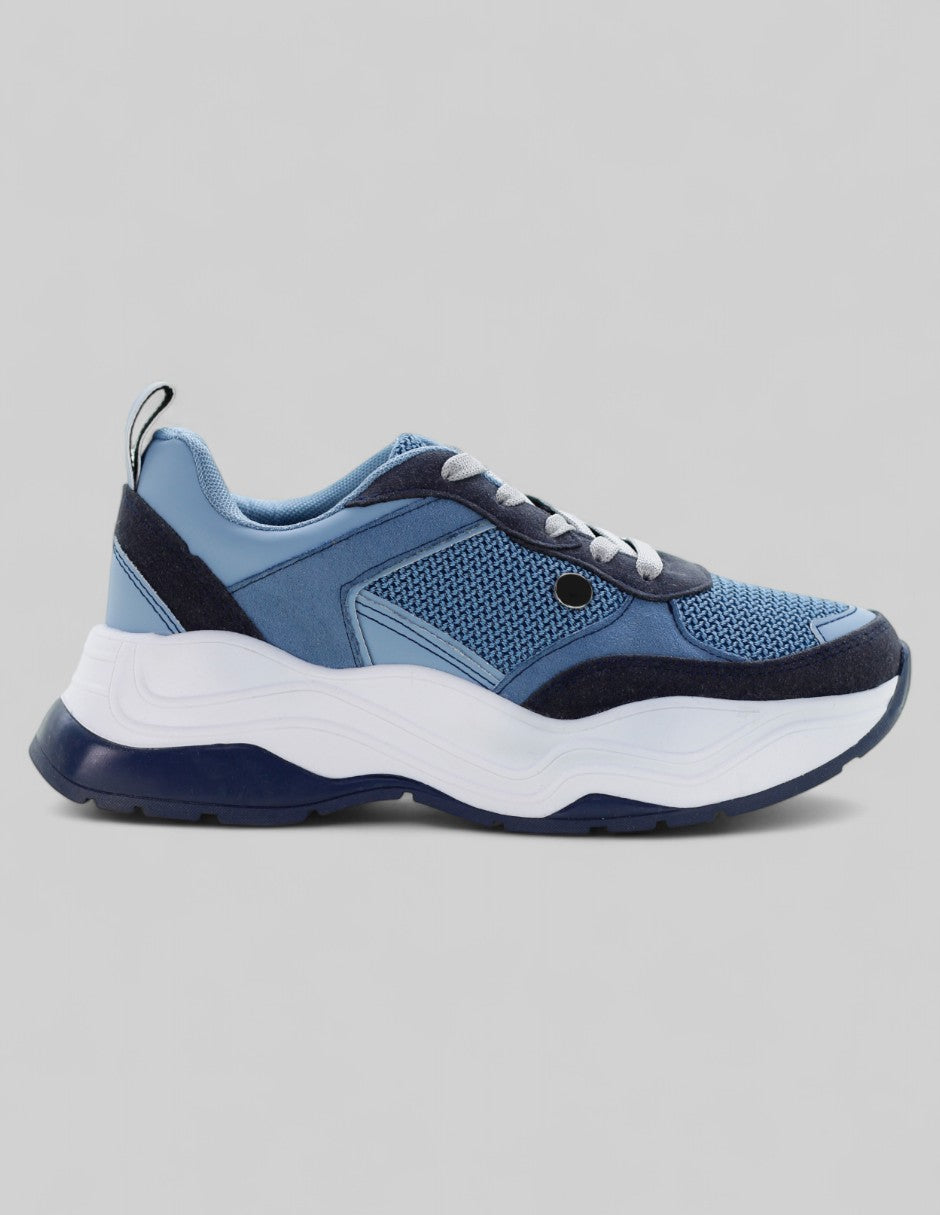 Tenis tipo deportivo Highline en Textil – Azul