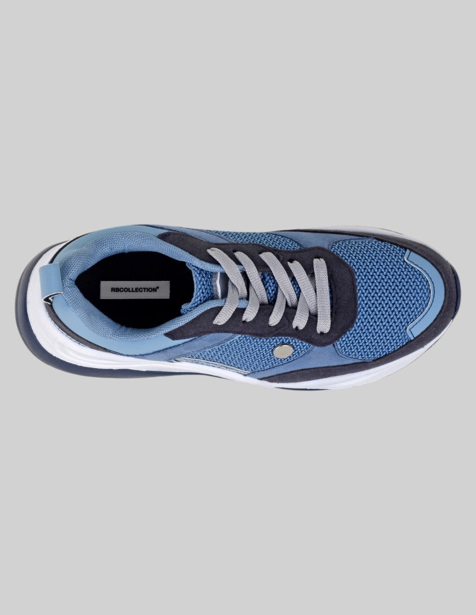 Tenis tipo deportivo  Highline en Textil – Azul