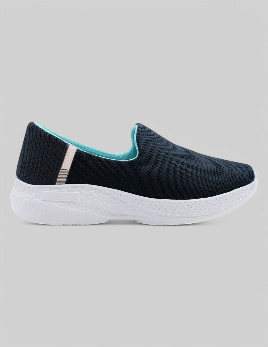 Tenis sin cordones Walky Textil - Azul