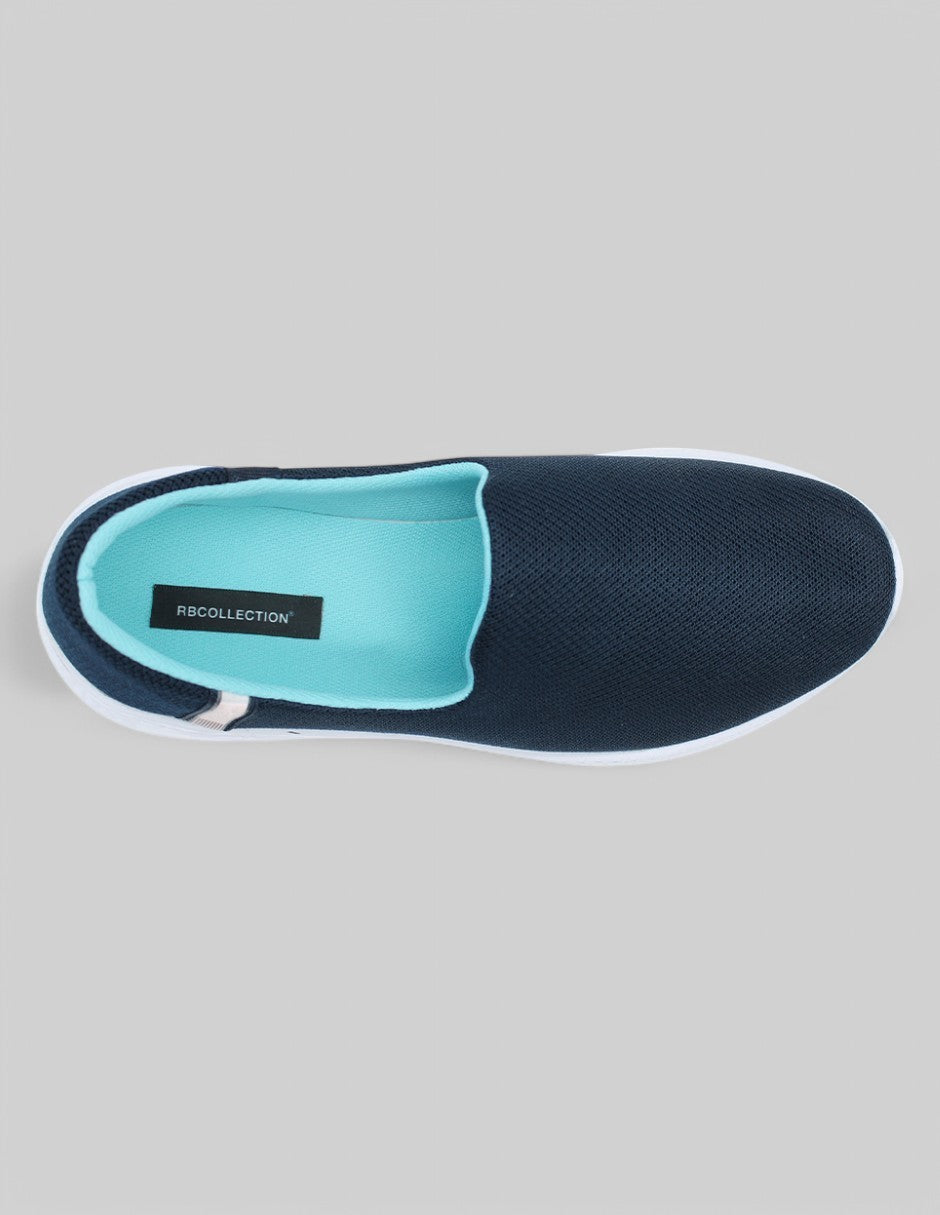Tenis sin cordones Walky Textil - Azul