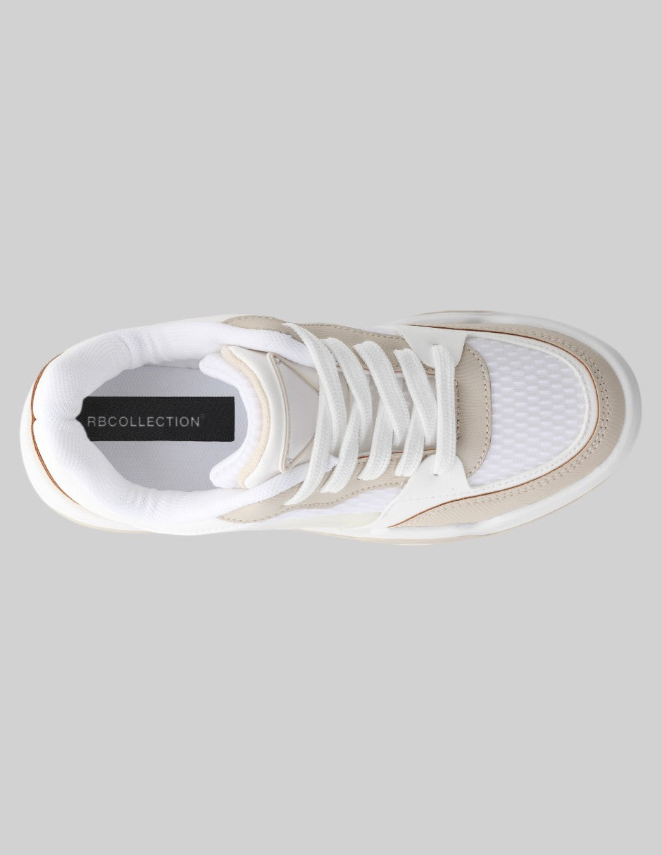 Tenis con cordones Urban Piel vegana - Beige