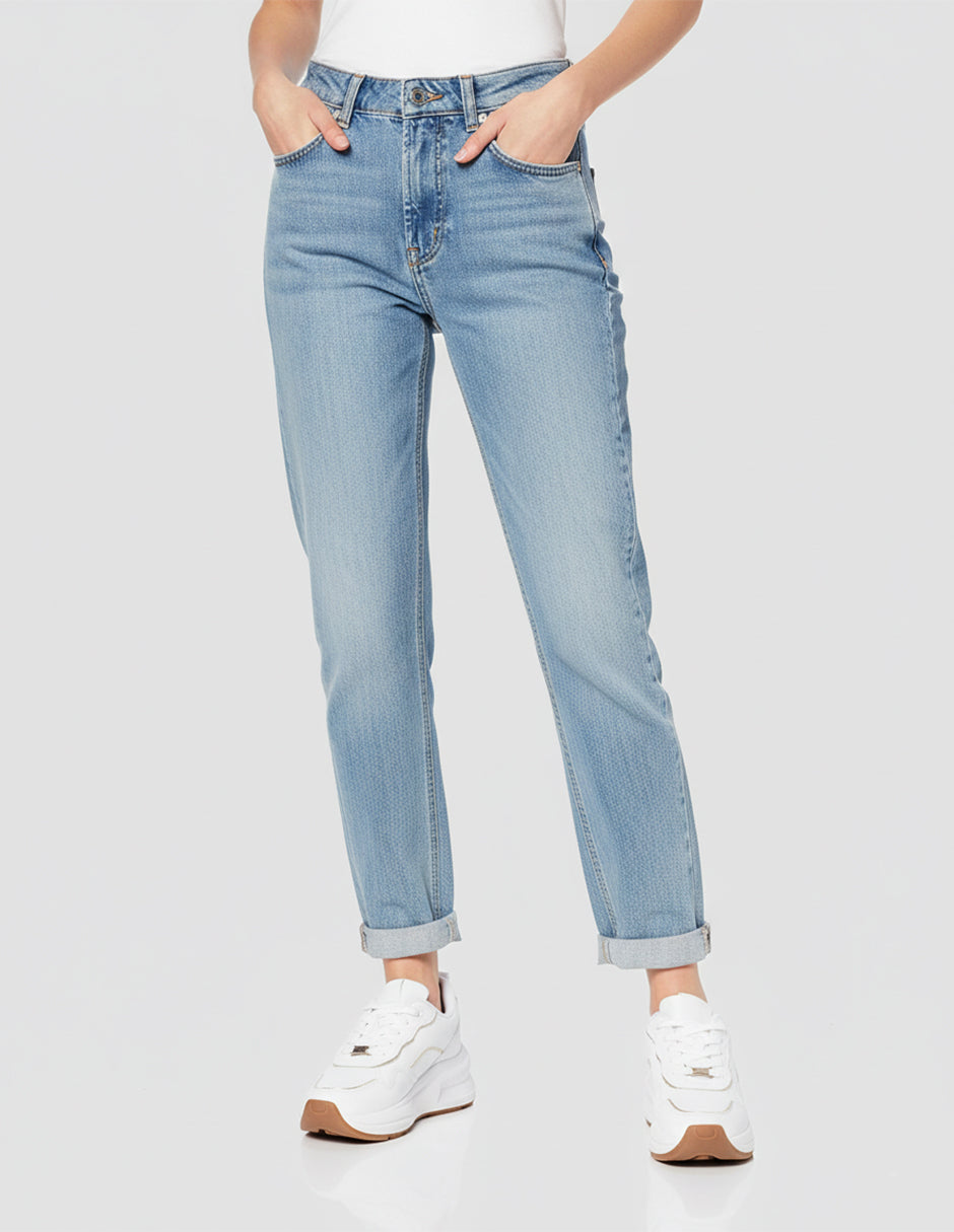 Tenis con cordones Lady en Piel vegana – Blanco