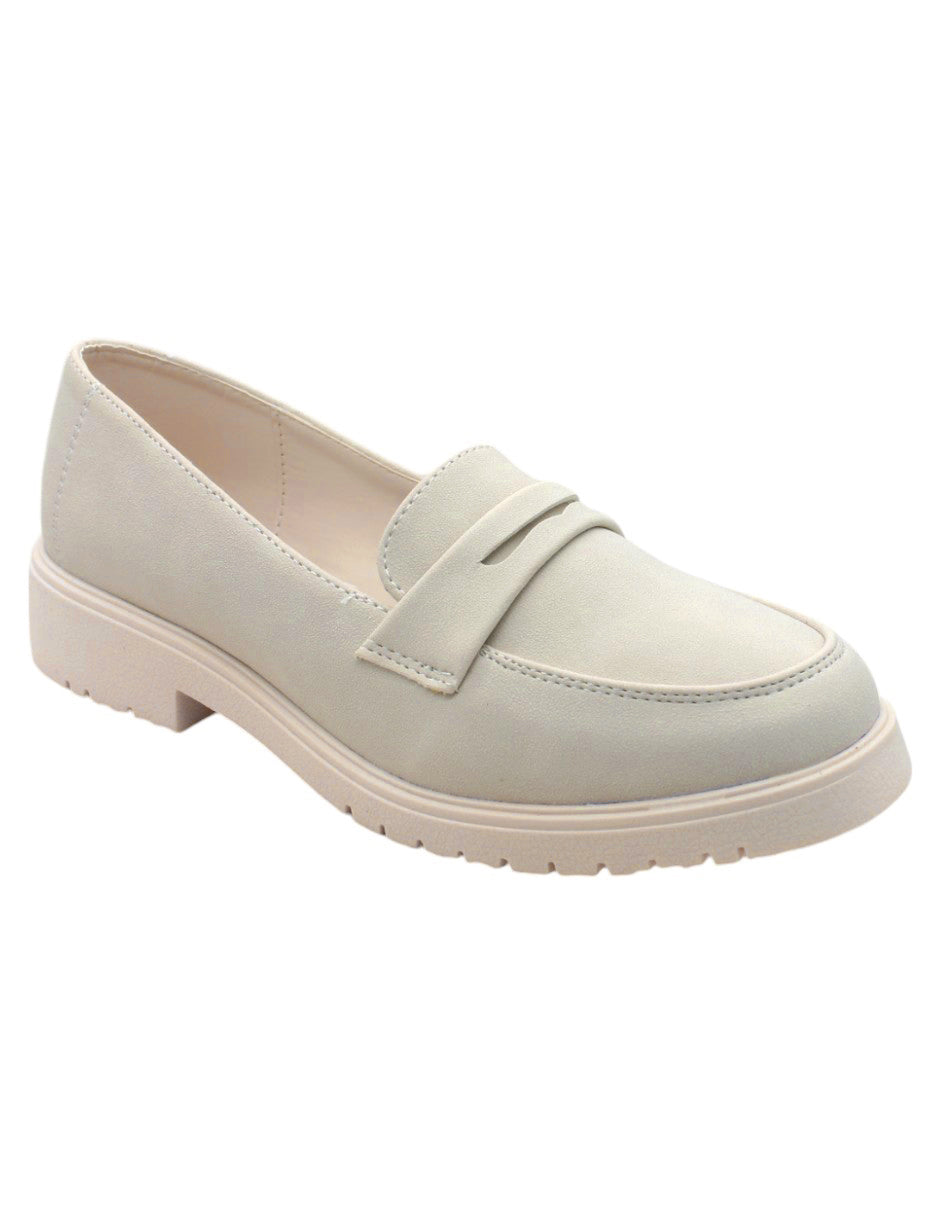 Mocasines Exterior Gamuza sintética Color Blanco Para Mujer De RBCOLLECTION