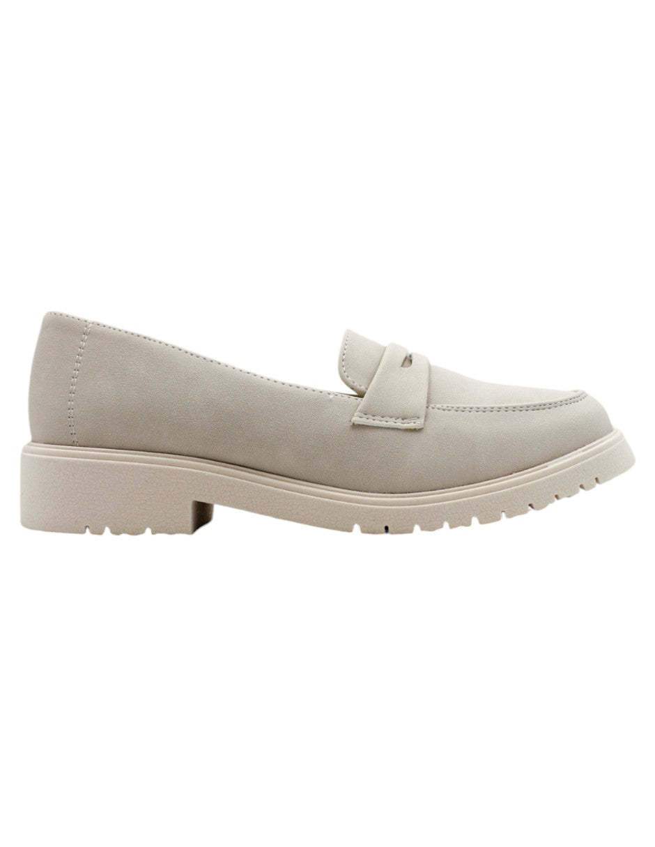 Mocasines Clossy en Gamuza sintética - Blanco