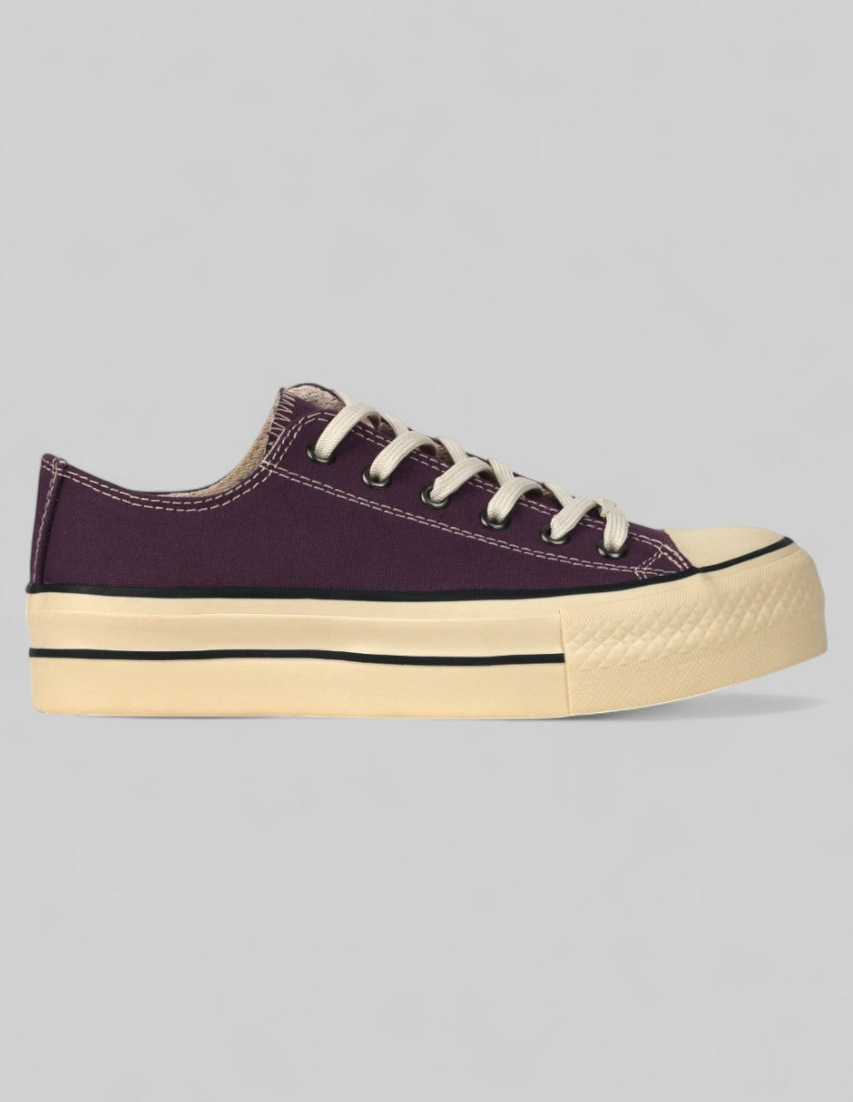 Tenis con cordones Exterior Textil Color Morado Para Mujer De RBCOLLECTION