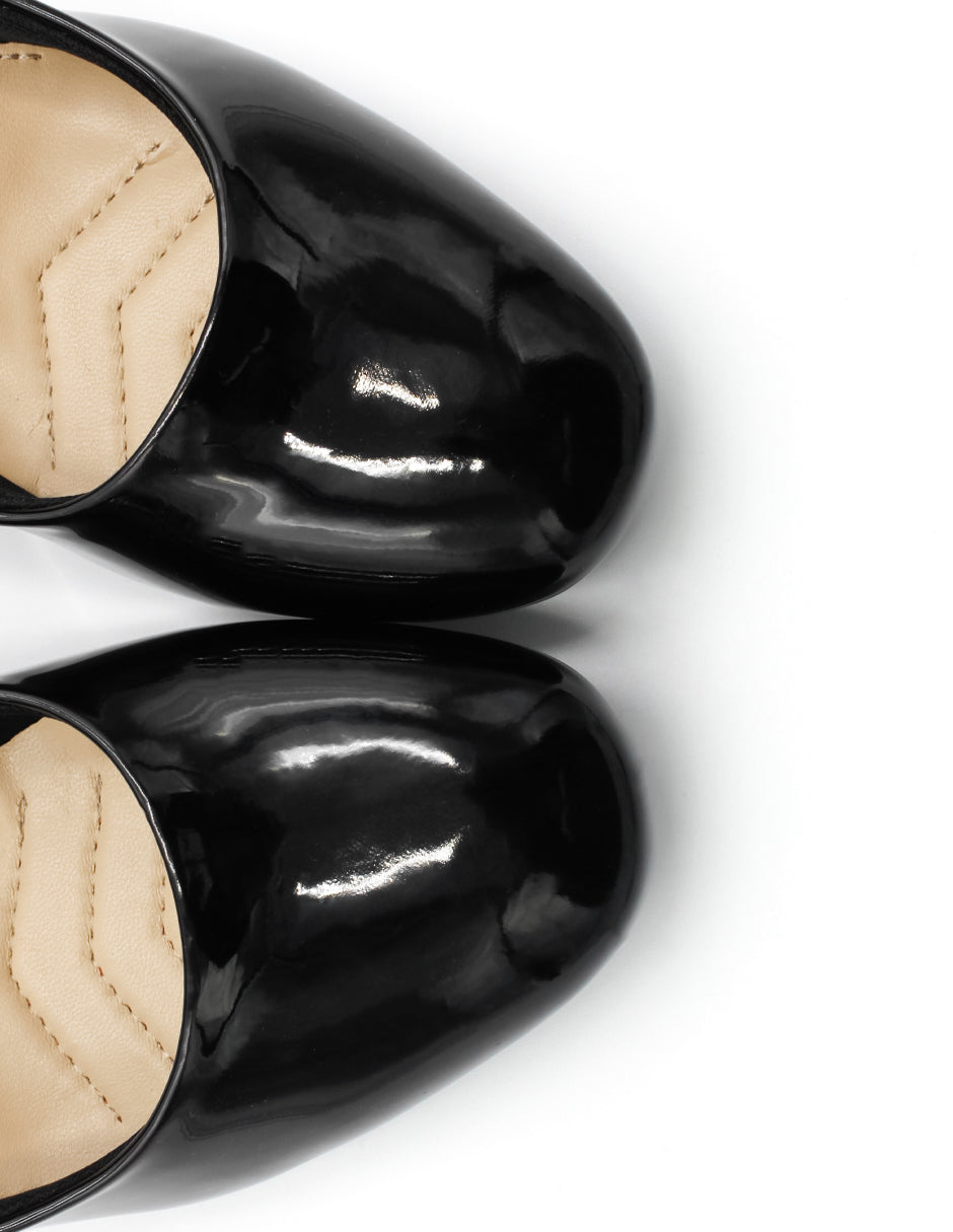 Zapatillas LADY en Charol – Negro