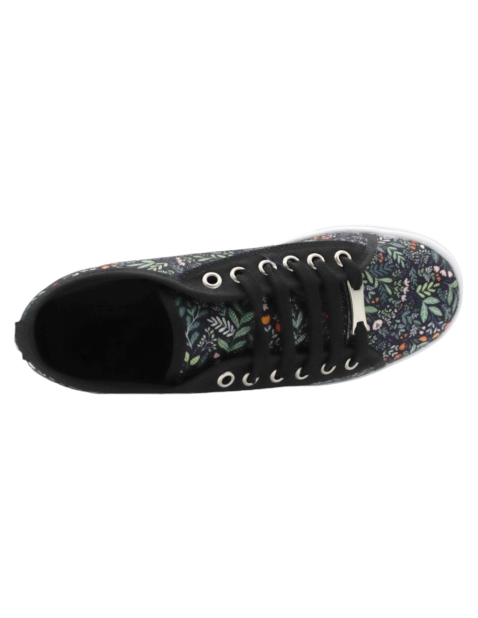 Tenis con cordones  SOUL en Textil – Negro