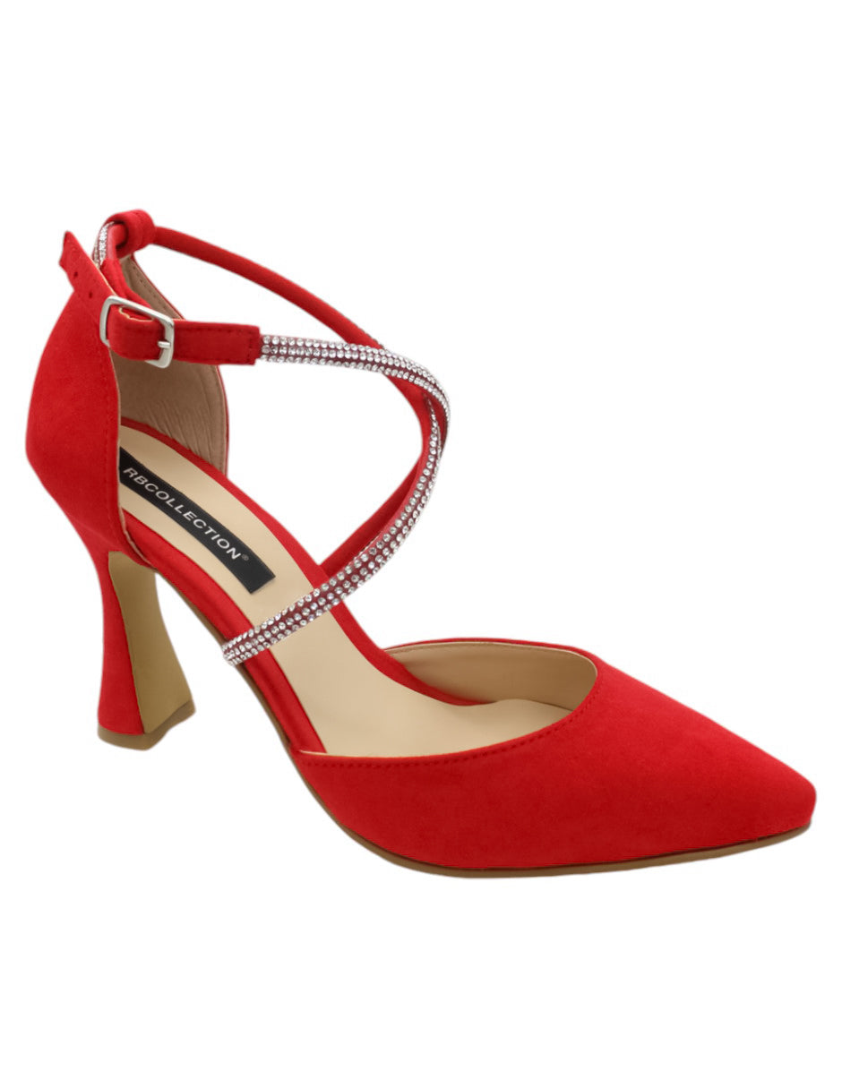 Zapatillas Exterior Gamuza Color Rojo Para Mujer De RBCOLLECTION