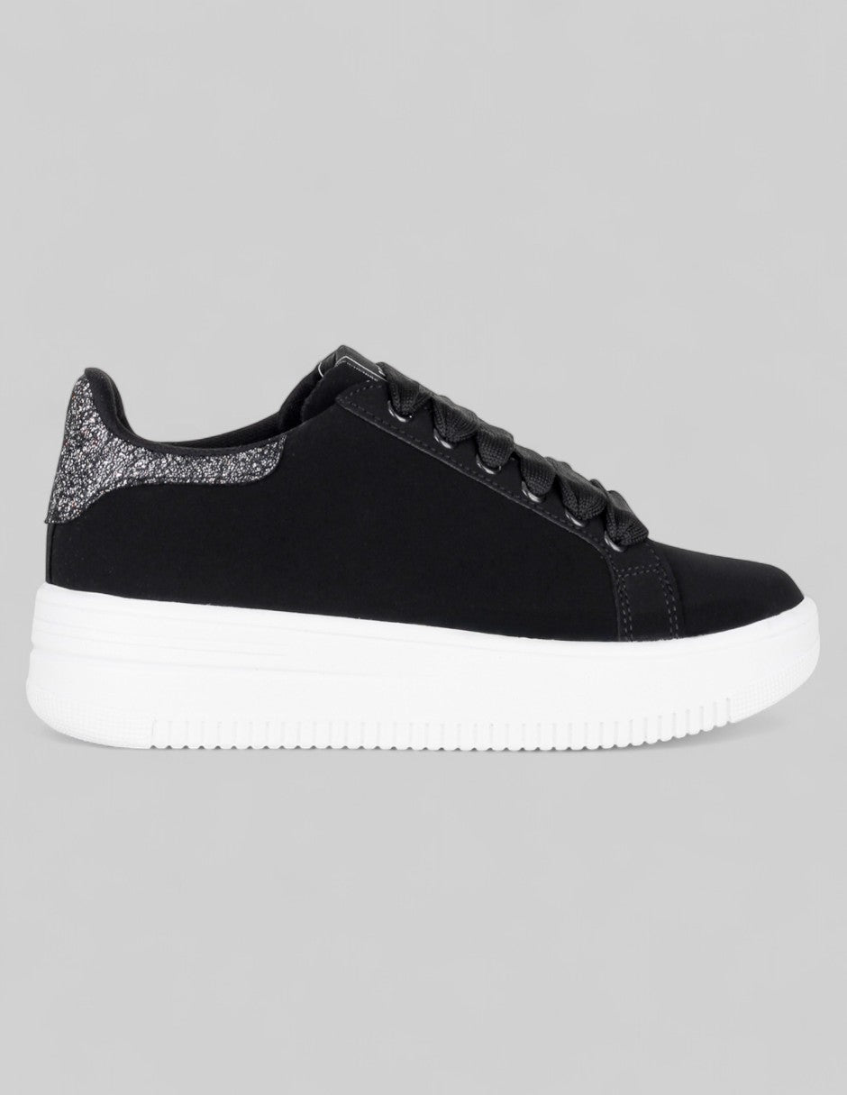 Tenis con cordones  Urban en Piel vegana – Gris