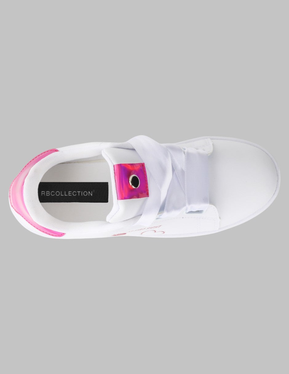 Tenis con cordones Love Sintético - Blanco