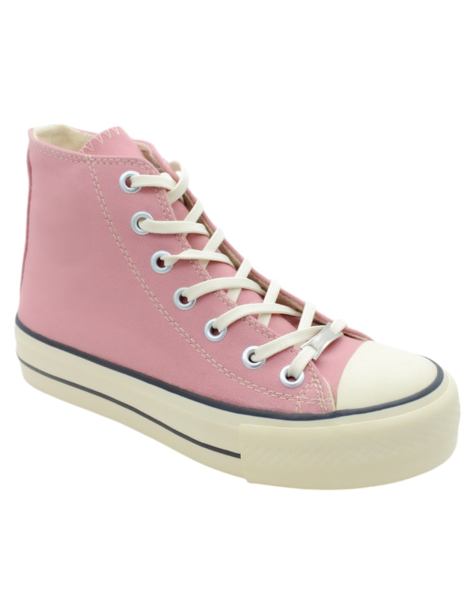 Tenis botín Exterior Textil Color Rosa Para Mujer De RBCOLLECTION