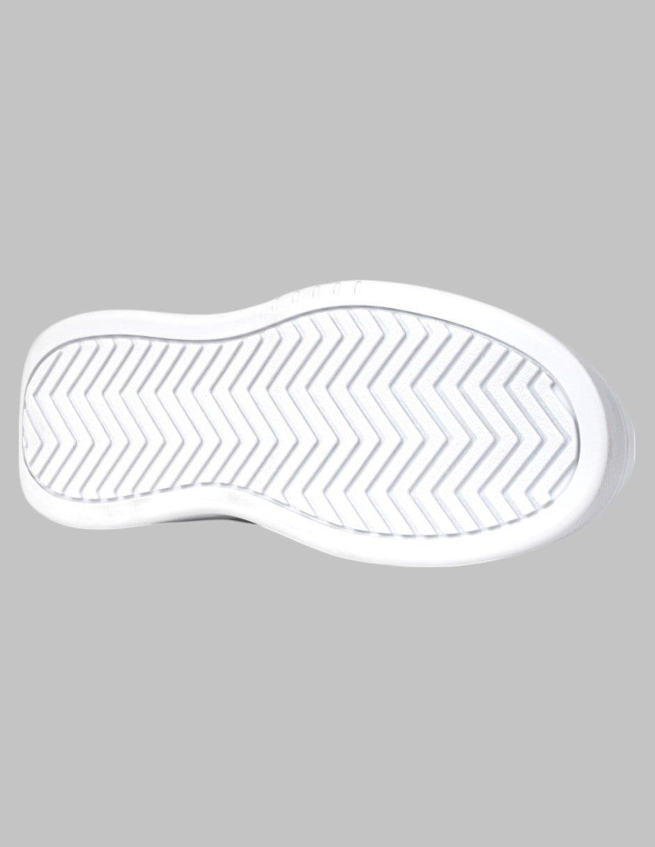 Tenis con cordones Lady Piel vegana - Blanco