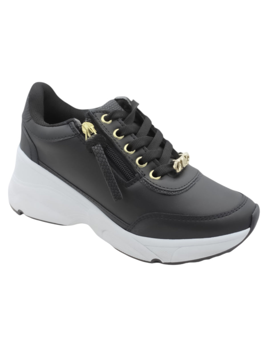 Tenis tipo deportivo Exterior Piel vegana Color Negro Para Mujer De RBCOLLECTION