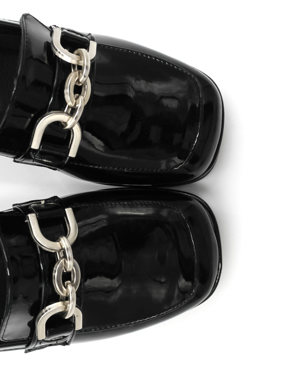 Zapatillas ALESSO en Charol – Negro