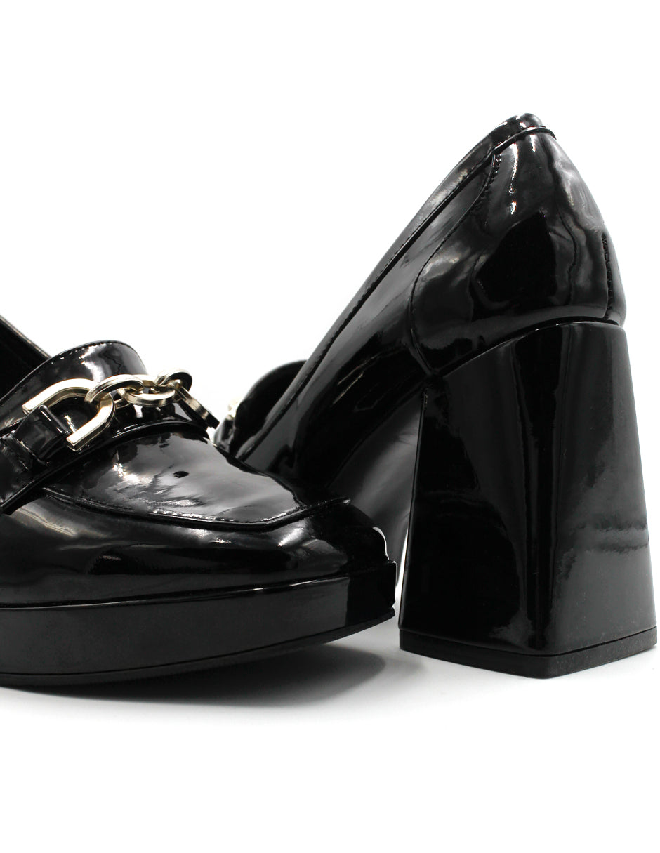 Zapatillas ALESSO en Charol – Negro