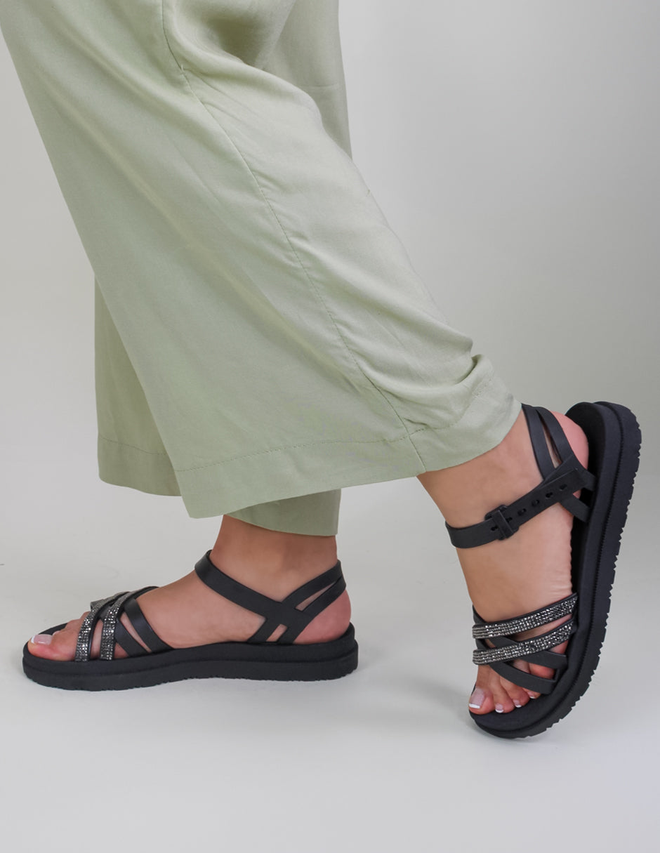Sandalias de piso  en Sintético – Negro