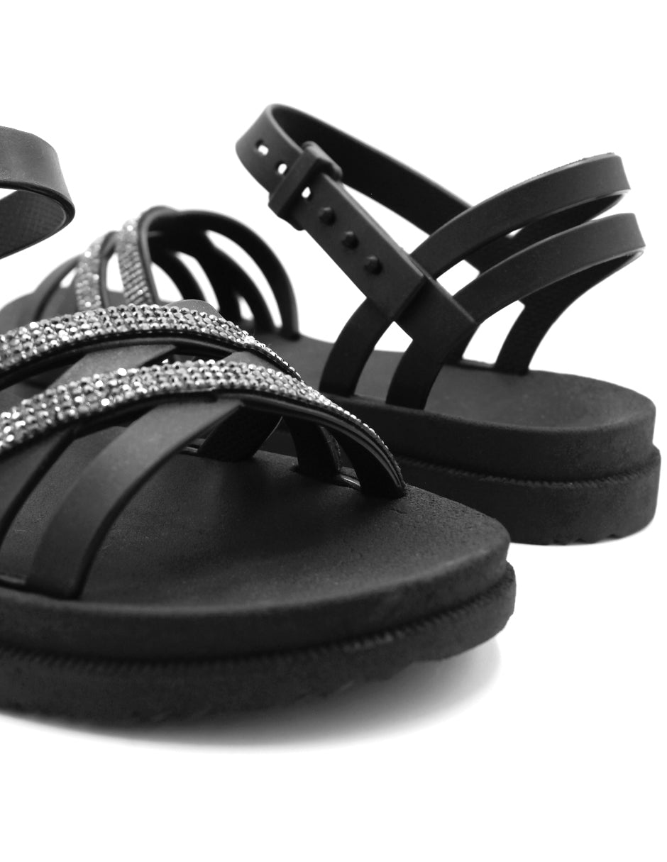 Sandalias de piso  en Sintético – Negro