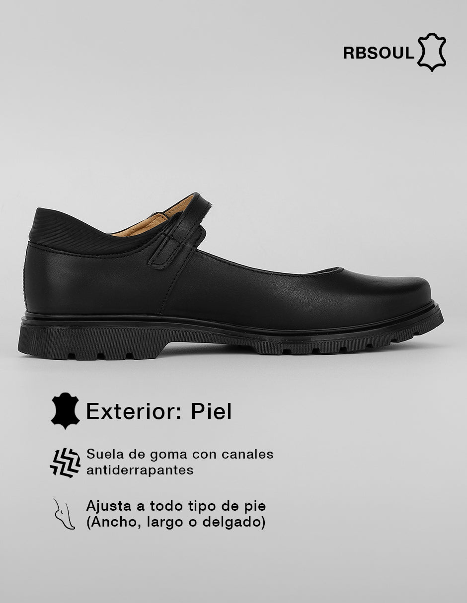 Mary jane Hand Made en Piel – Negro