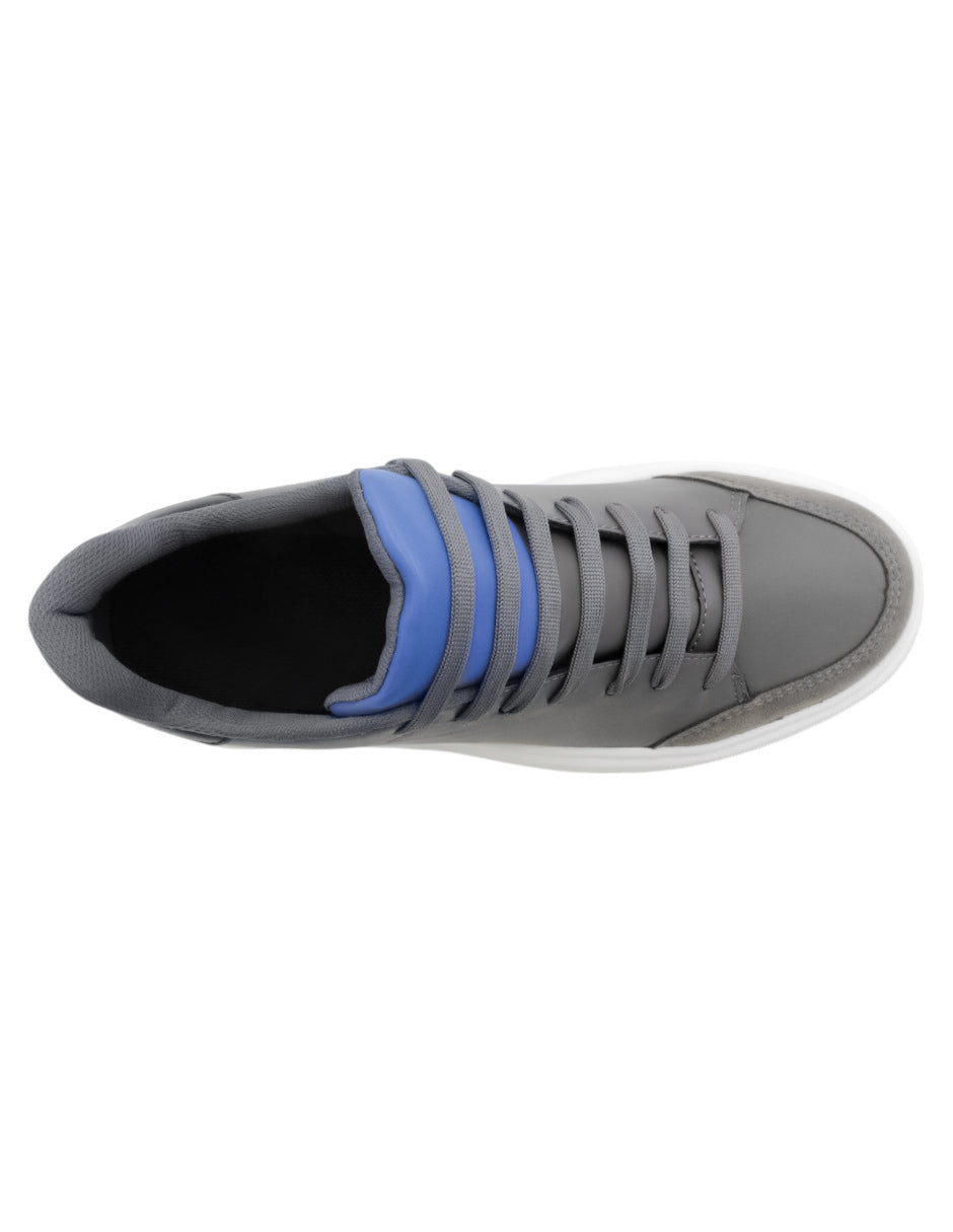 Tenis con cordones Citywalk en  Piel vegana - Gris