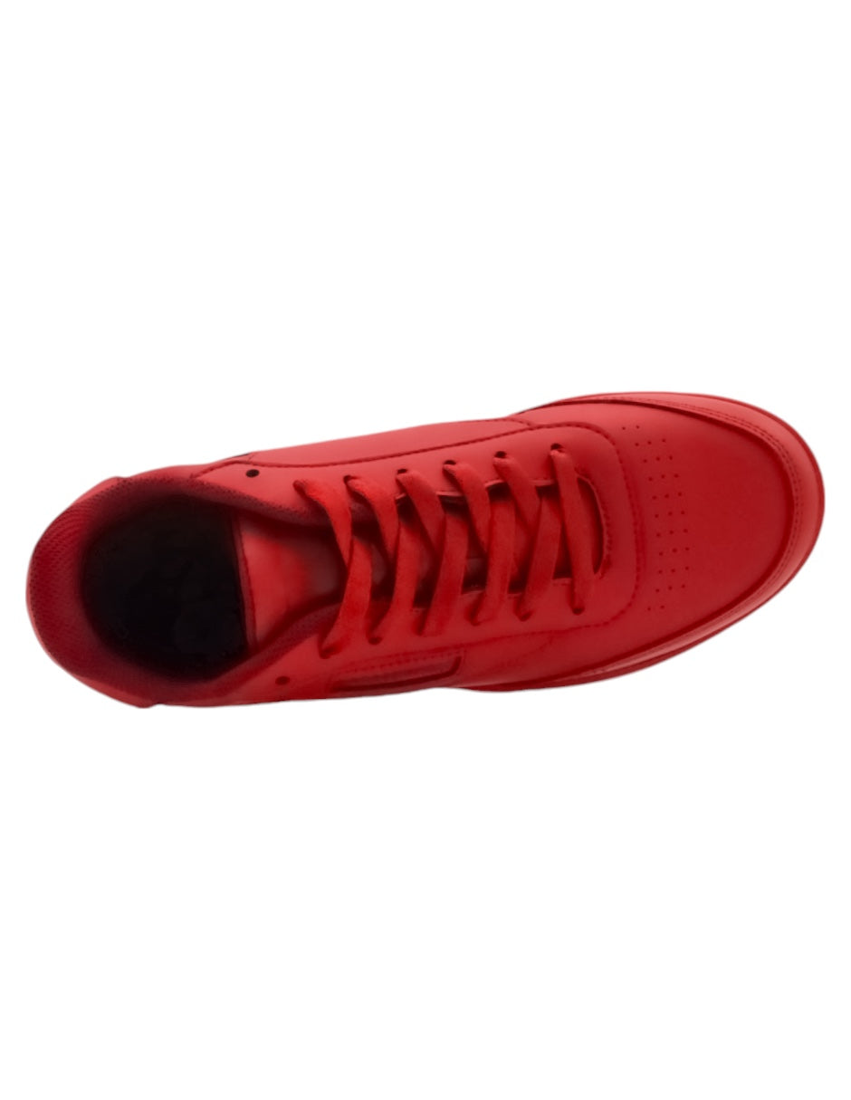 Tenis con cordones Ander en  Piel vegana - Rojo