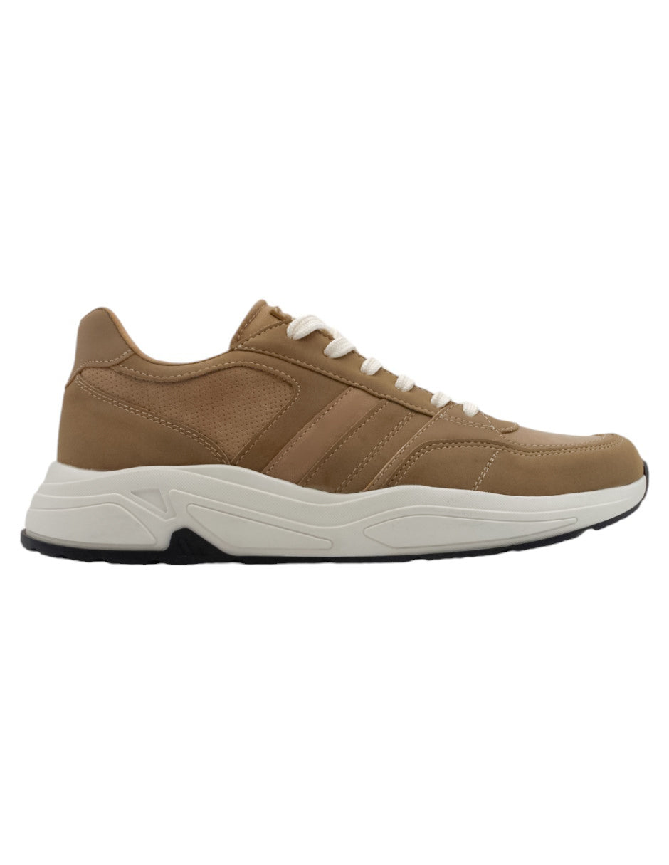 Tenis con cordones Zevv en  Gamuza sintética - Beige